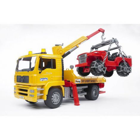 Bruder Camion Tractare MAN TGA + Jucărie Teren