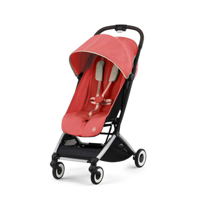 Carucior Cybex Orfeo Silver Hibiscus Red, Compact, de Cabina