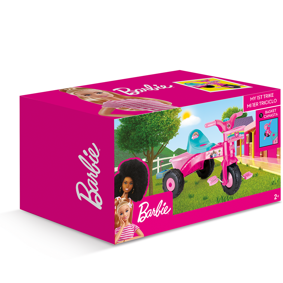 Tricicleta Barbie Roz cu Pedale 2-30kg - imagine 2