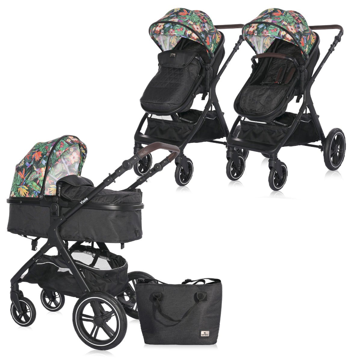 Carucior Lorelli Viola 3in1, 22kg, Tropical