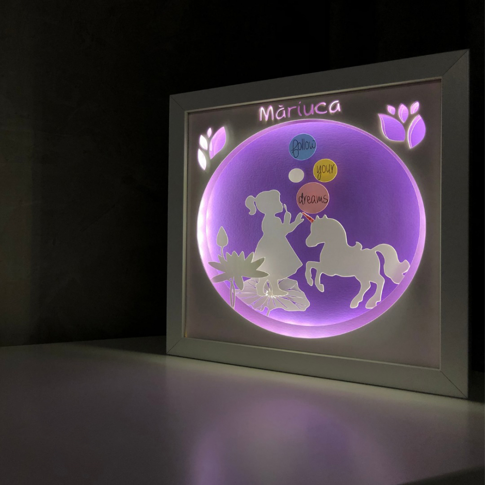 Tablou Luminos Fetita Noorhandmadeatelier | Decor & Lampă Veghe