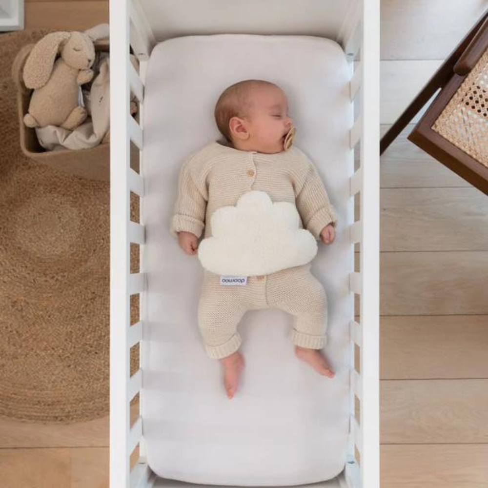 Perna Anti-Colici Doomoo Snoogy Nor Alb | Bumbac Organic - imagine 4