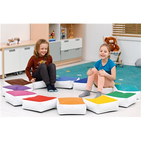 Set 12 Pufuri Rainbow Moje Bambino, Sigure - imagine 2