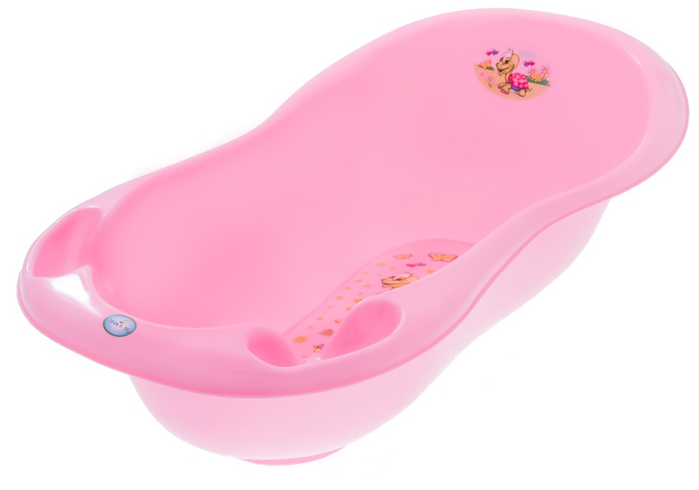Cadita Tega Happy Turtle 86cm Roz c/ senzor