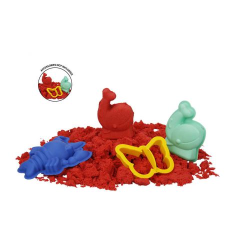 Nisip Kinetic Crafy 1kg Rosu - Joc Creativ - imagine 6