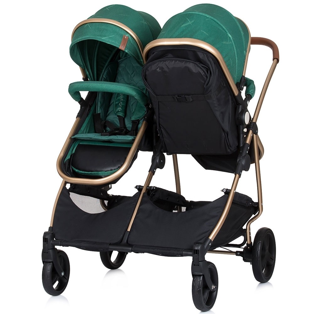 Carucior Gemeni Chipolino Duo Smart 2in1, Avocado - imagine 4