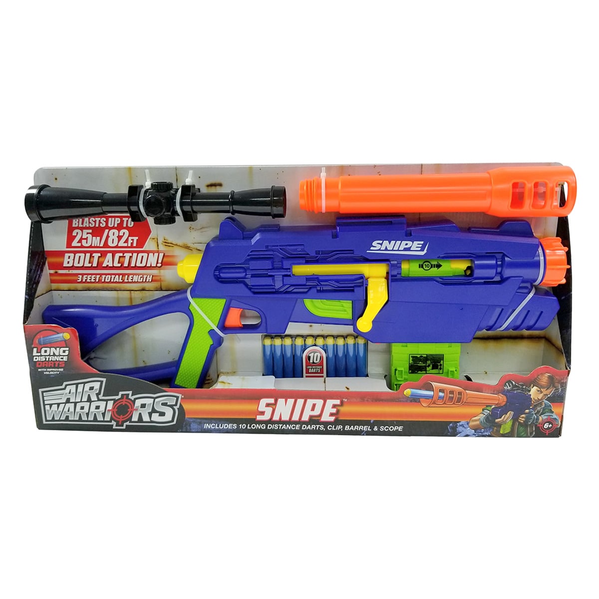 Air Warriors Snipe, Arma Jucarie cu Luneta, 10 Sageti