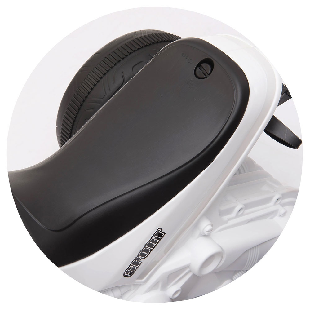 Motocicleta Chipolino Sport Max White, 6V - imagine 5