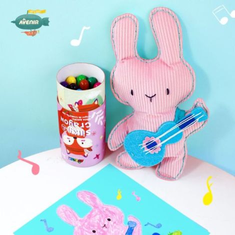 Set Cusut Iepuras Muzical Avenir - DIY Creativ - imagine 2