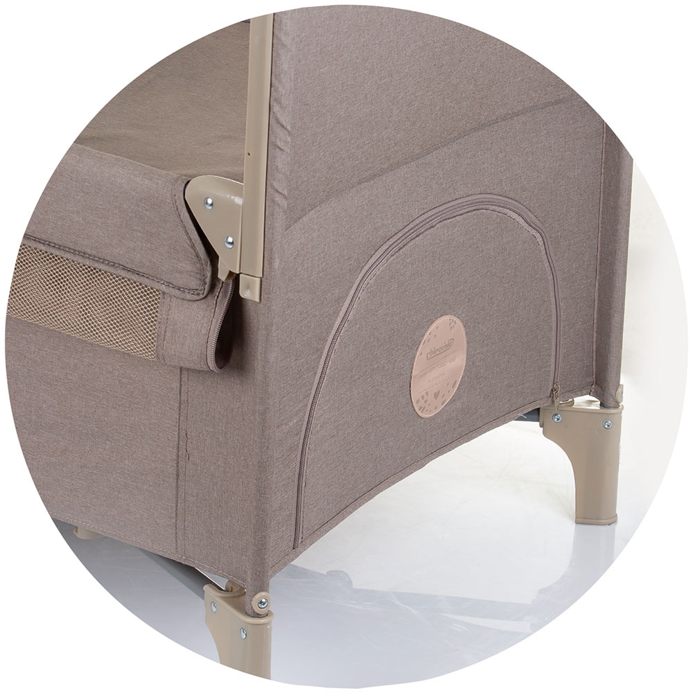 Pătuț pliabil Chipolino Relax Macadamia Linen - imagine 6