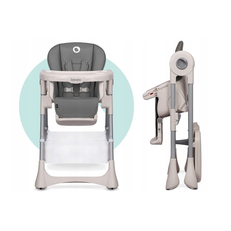 Scaun masa Lionelo Zanna Gri Reglabil 6m-3a - imagine 2
