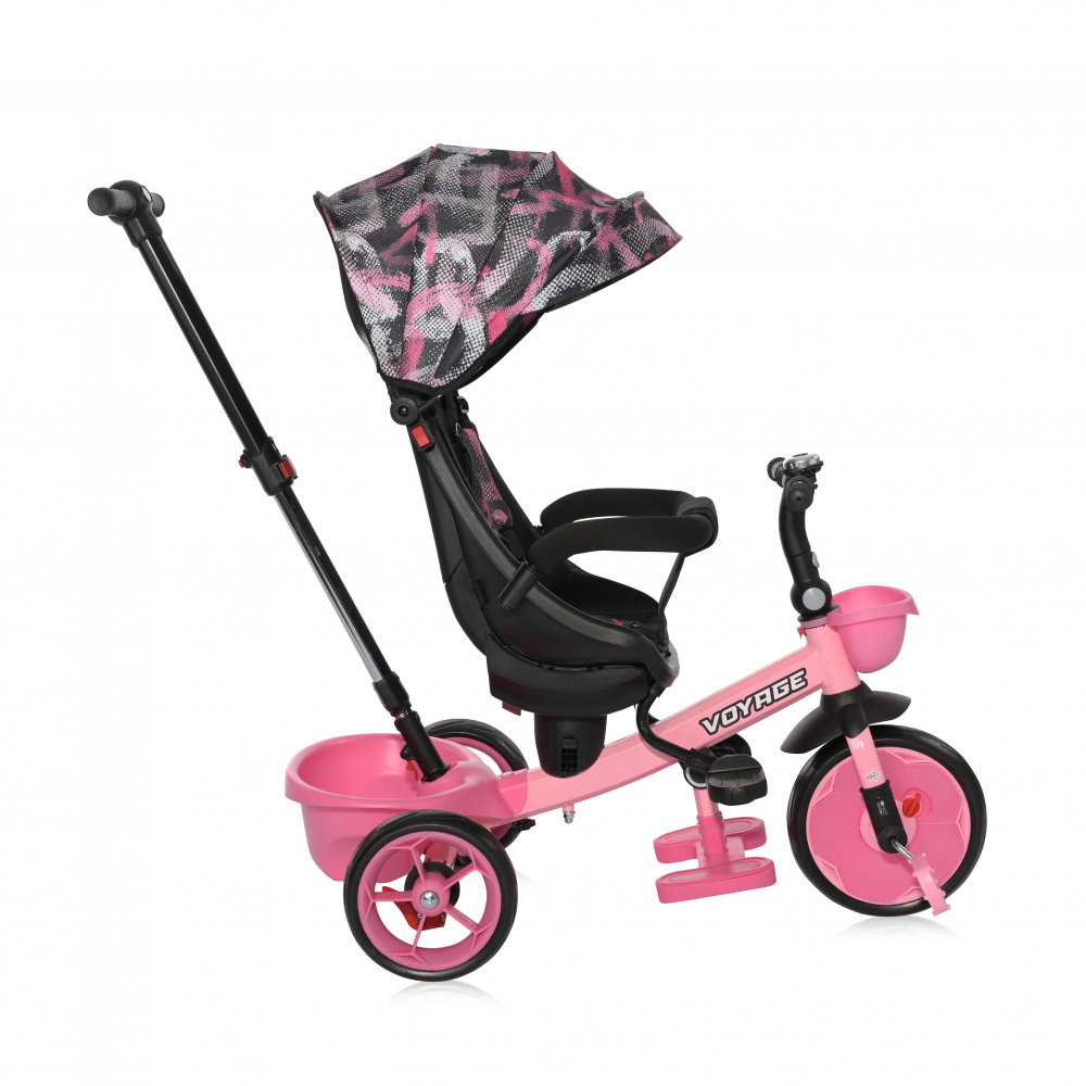 Tricicleta Lorelli Voyage Pink, Maner Directie - imagine 4