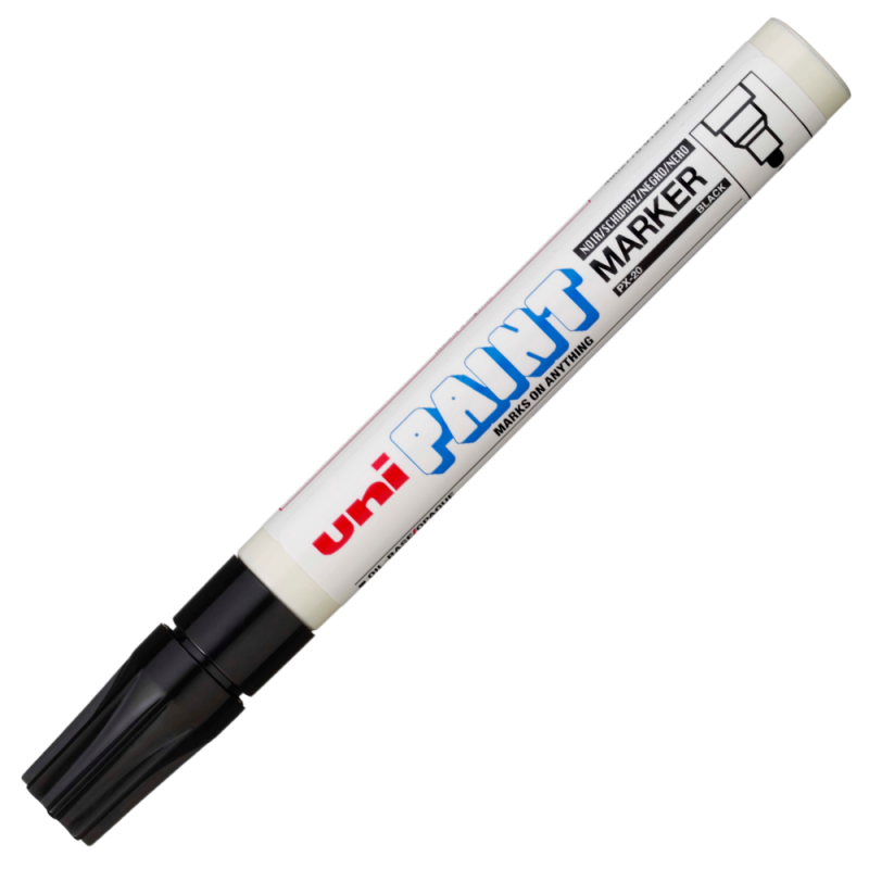Marker Uni-ball Oil-Based, Vârf Rotund, Negru