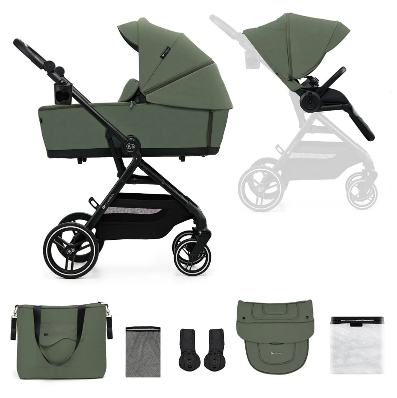 Carucior 2in1 Kinderkraft Yoxi Mystic Green - imagine 6