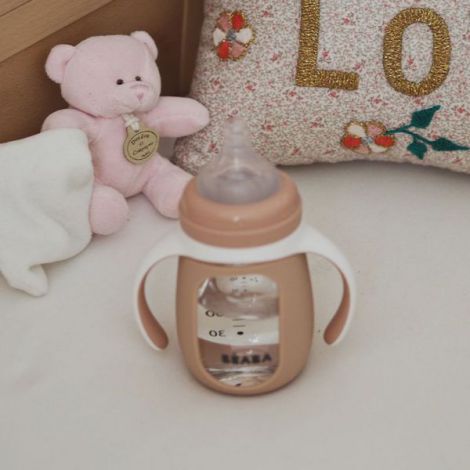 Biberon 2in1 Beaba 210ml Old Pink - imagine 5