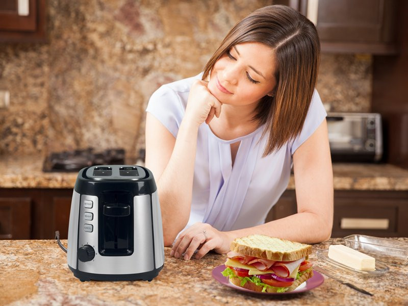 Prajitor de Pâine Beper 800W, Inox - imagine 10