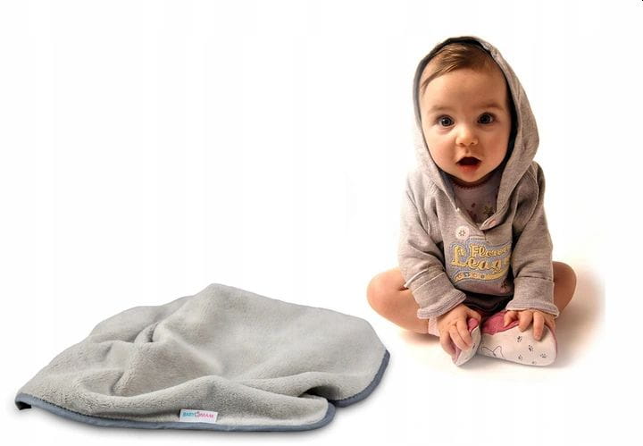 Paturica Babymam Premium Retro Bears Grey, 75x100 cm - imagine 2