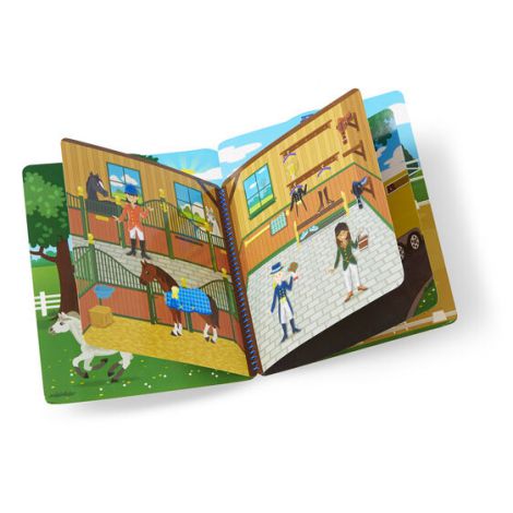 Set Abtibilduri Pufoase Clubul de Călărie Melissa & Doug - imagine 3