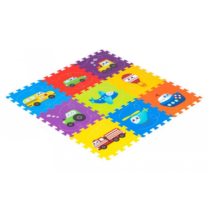 Salteluta joaca IPlay 86x86cm Vehicule | Copii 12luni+ - imagine 2
