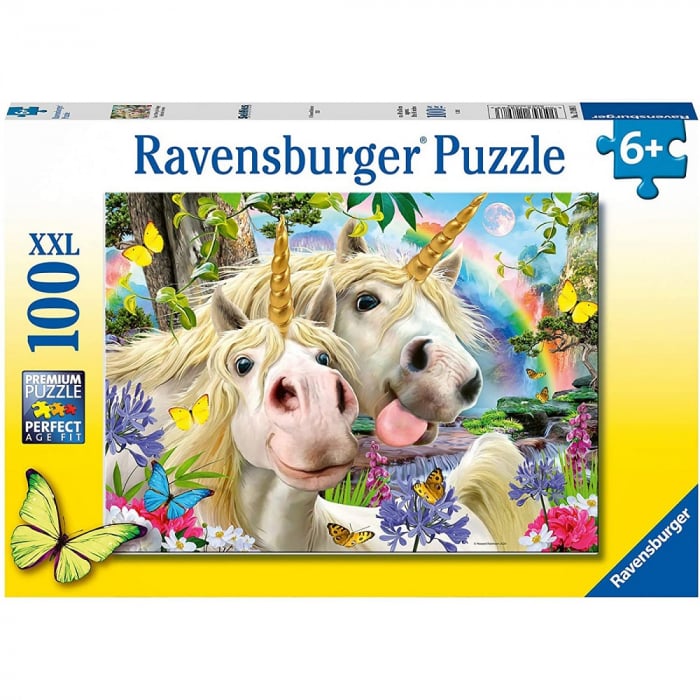 Puzzle Ravensburger Selfie Unicorni, 100 piese