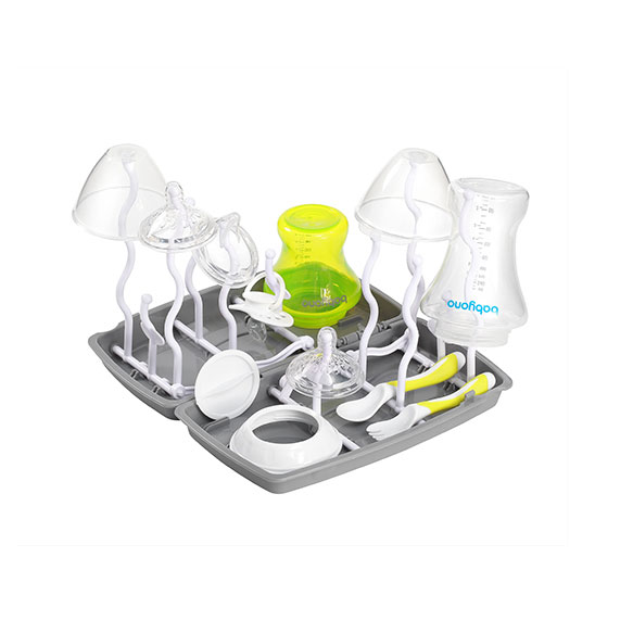 Suport uscare biberoane Babyono Gri, Functional - imagine 5