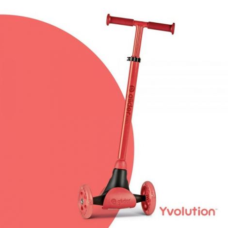 Yvolution Y Glider Kiwi - Trotineta 3 roti cu LED - imagine 3
