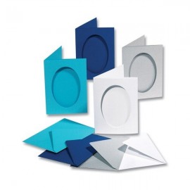 Set 5 Felicitari Decupaj Argintiu Folia Paper - imagine 2