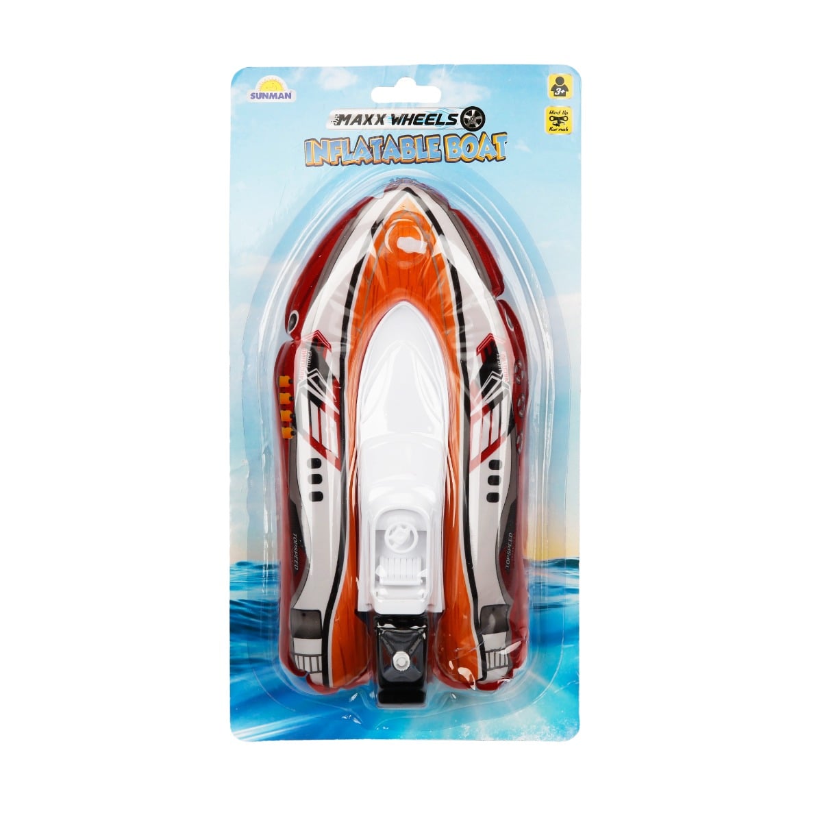 Barca Gonflabila Maxx Wheels, 26 cm, Rosu