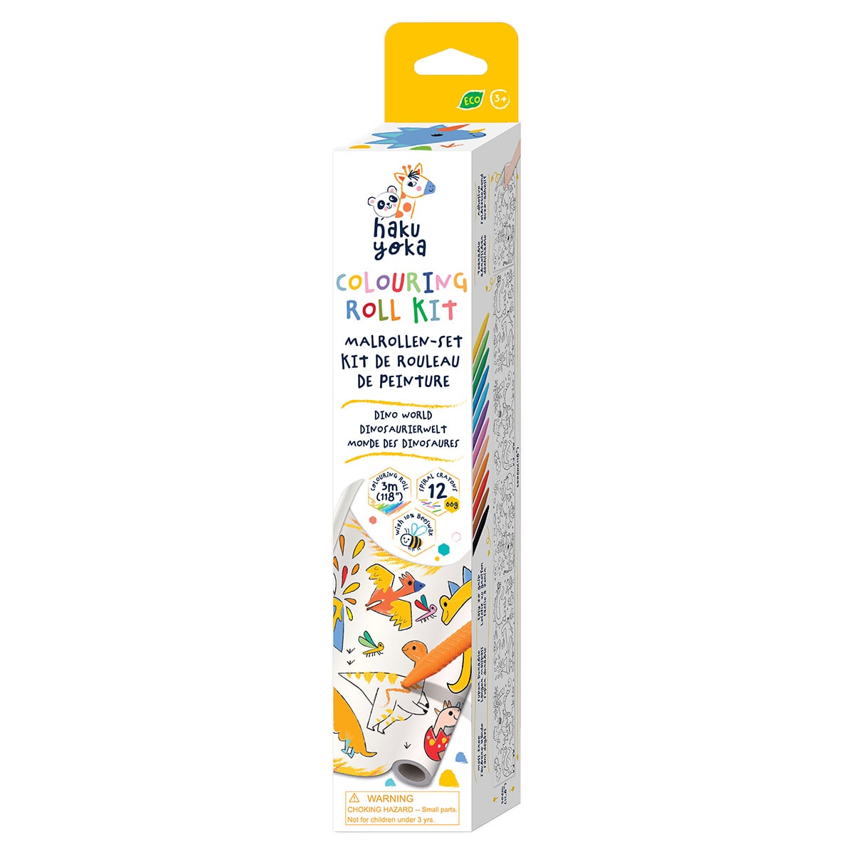 Kit desen Dinozauri Avenir, 3 m hartie, creioane cerate