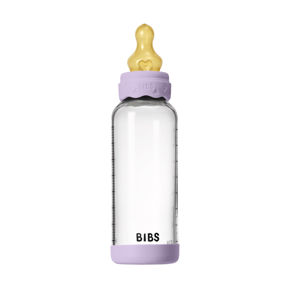 Biberon Anticolici Bibs Bohome din Sticlă Violet - imagine 3