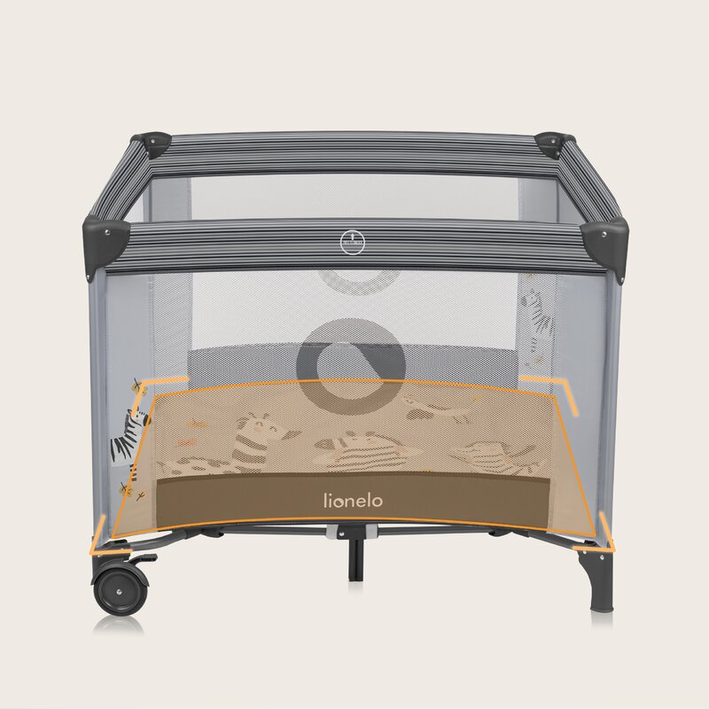 Tarc Joaca Lionelo Bonnie, 100x100 cm, Gri - imagine 2