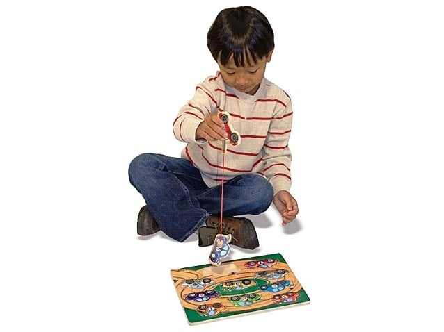 Puzzle Lemn Magnetic Remorcherul Melissa & Doug