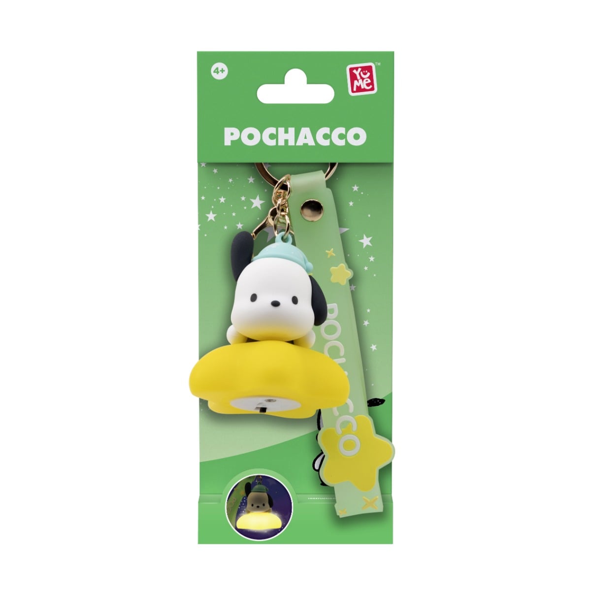 Breloc și Curea Yume Pochacco Light-Up Star
