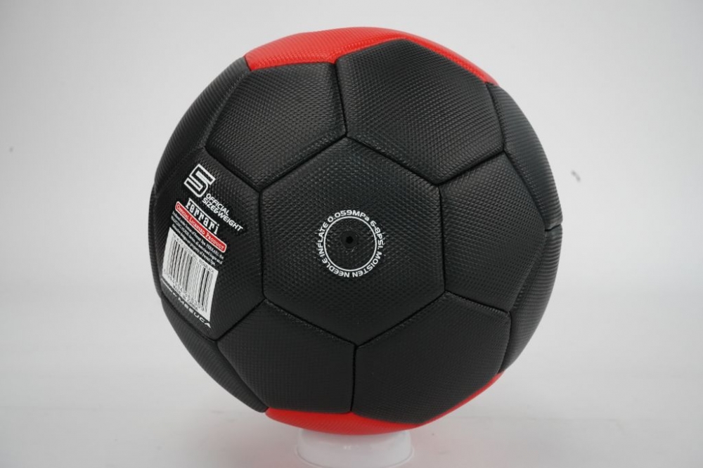 Minge Fotbal Ferrari Size 5, Rosu-Negru - imagine 6