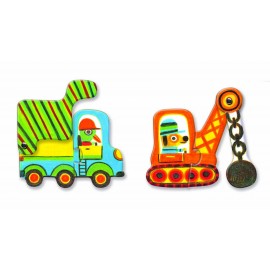 Puzzle Duo Mobil Vehicule Djeco 2+ ani - imagine 2