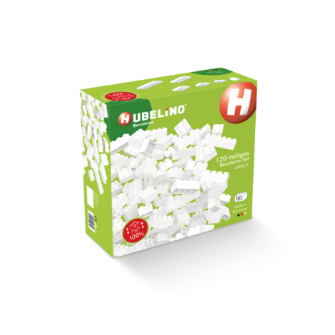 Blocuri Hubelino Albe 120 Piese Compatibile - imagine 4