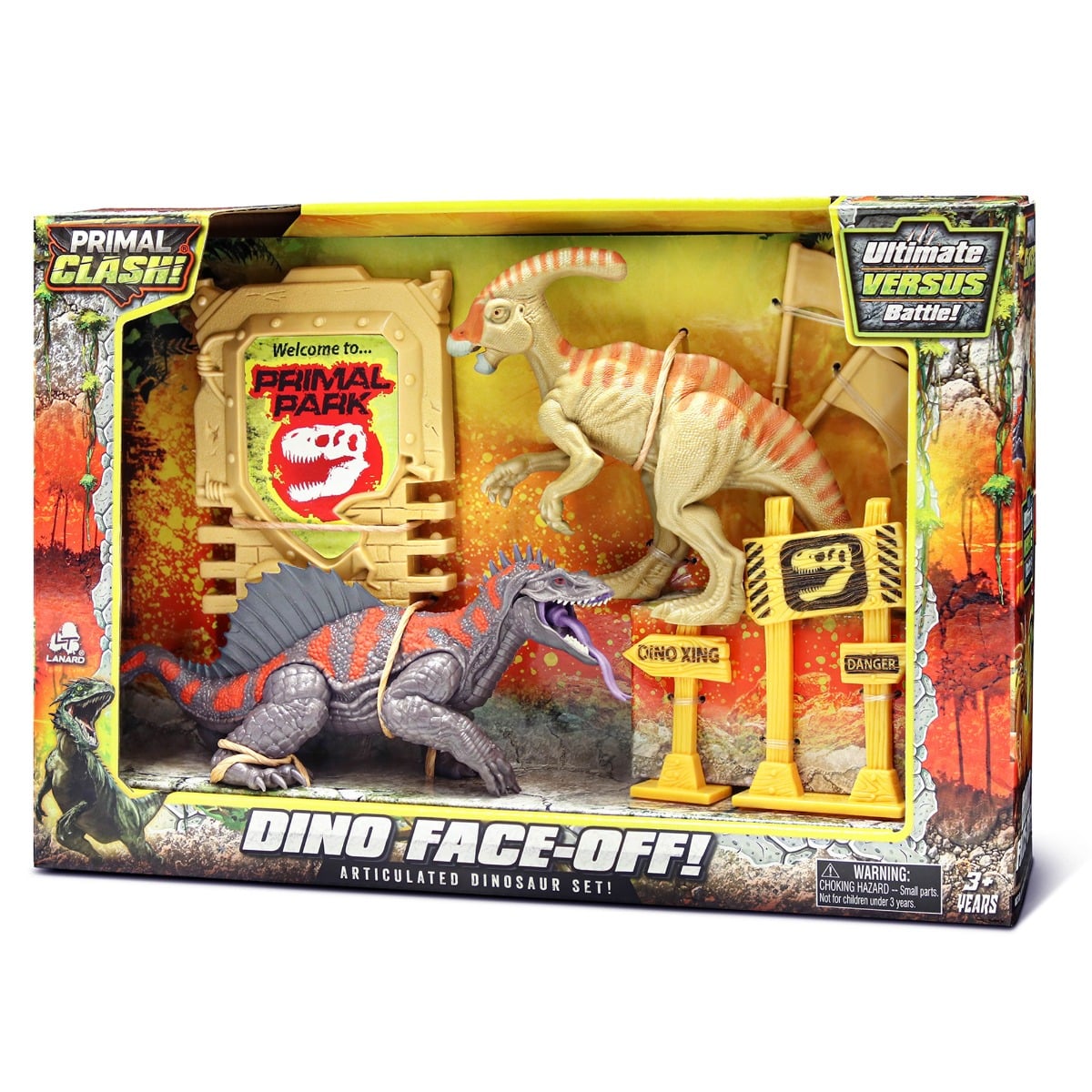 Set 2 Dinozauri Primal Clash Lanard Toys