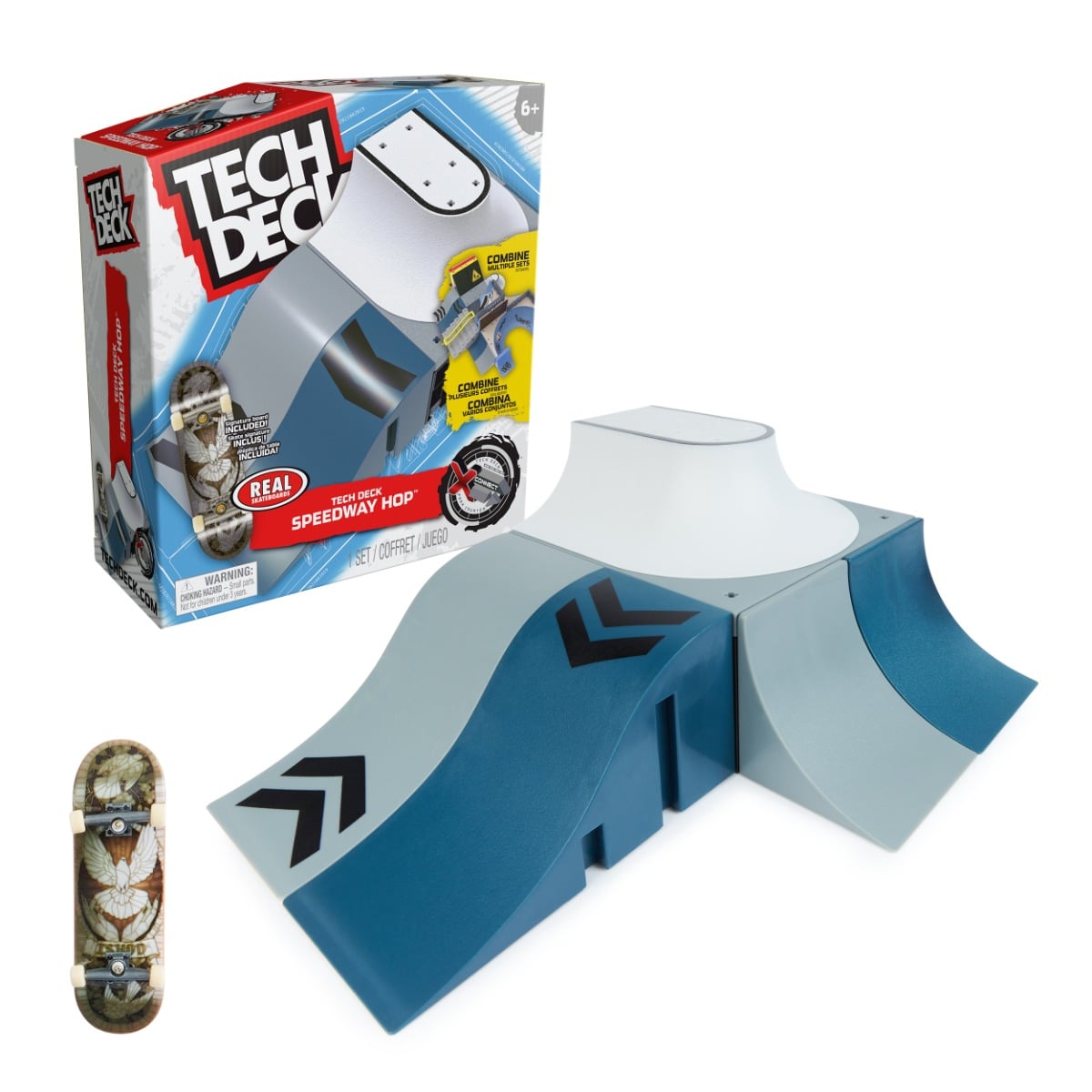 Set Tech Deck Skateboard cu Rampa Real Speedway Hop