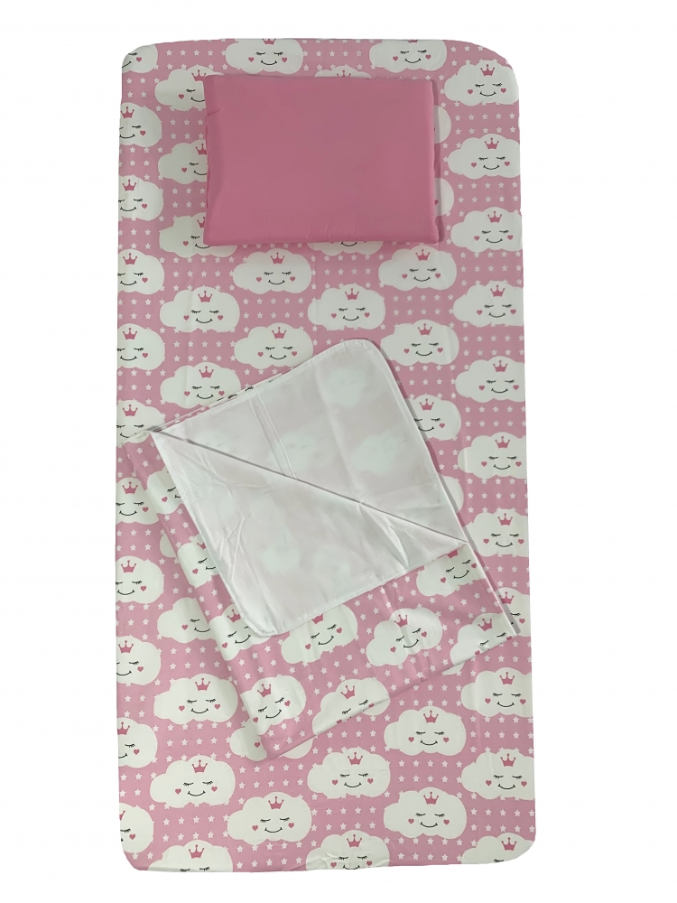Set 3 piese pat Norisori Roz Deseda
