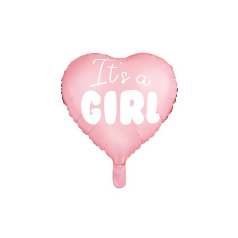 Balon Its a Girl Party Deco 45cm - Roz Deschis
