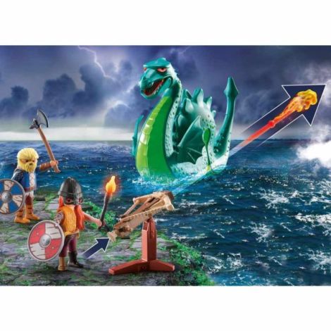 Playmobil Viking cu Monstru Marin - Aventură Epică - imagine 5