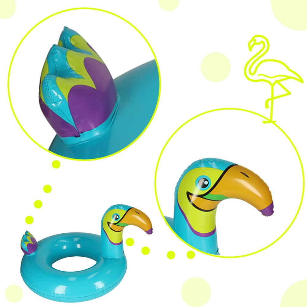 Colac Gonflabil Copii 70cm Tucan Ikonka - imagine 5