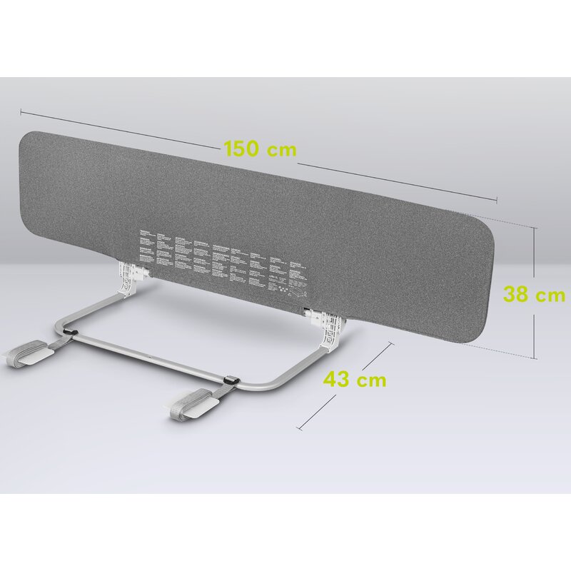 Bariera Protectie Lionelo Lora XL, Gri, Siguranta - imagine 6