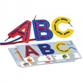 Litere mari de înșirat Miniland | Joc educativ - imagine 2