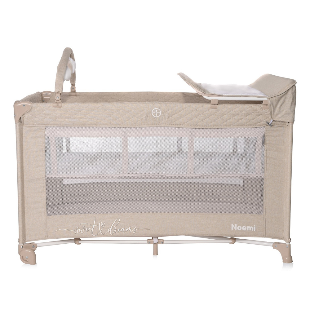 Patut pliabil Lorelli Noemi Plus 2 nivele, Beige Star