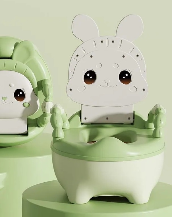 Olita Little Mom Cute Rabbit Green, cu adaptor moale - imagine 5