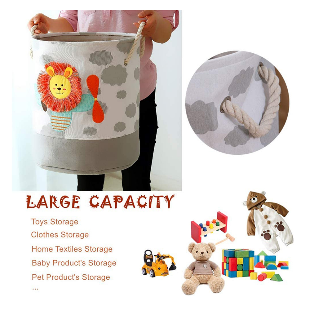 Cos Pliabil Ginger Home Lion Depozitare Jucării - imagine 4