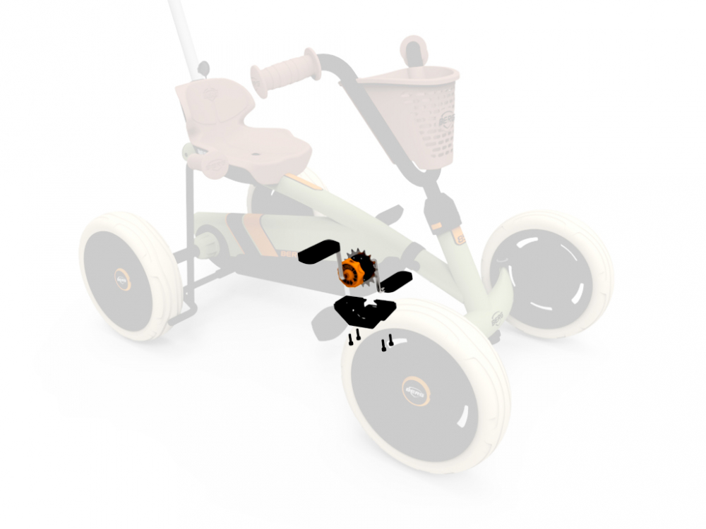 Set Pedale Berg Buzzy 2 în 1 Retro Verde