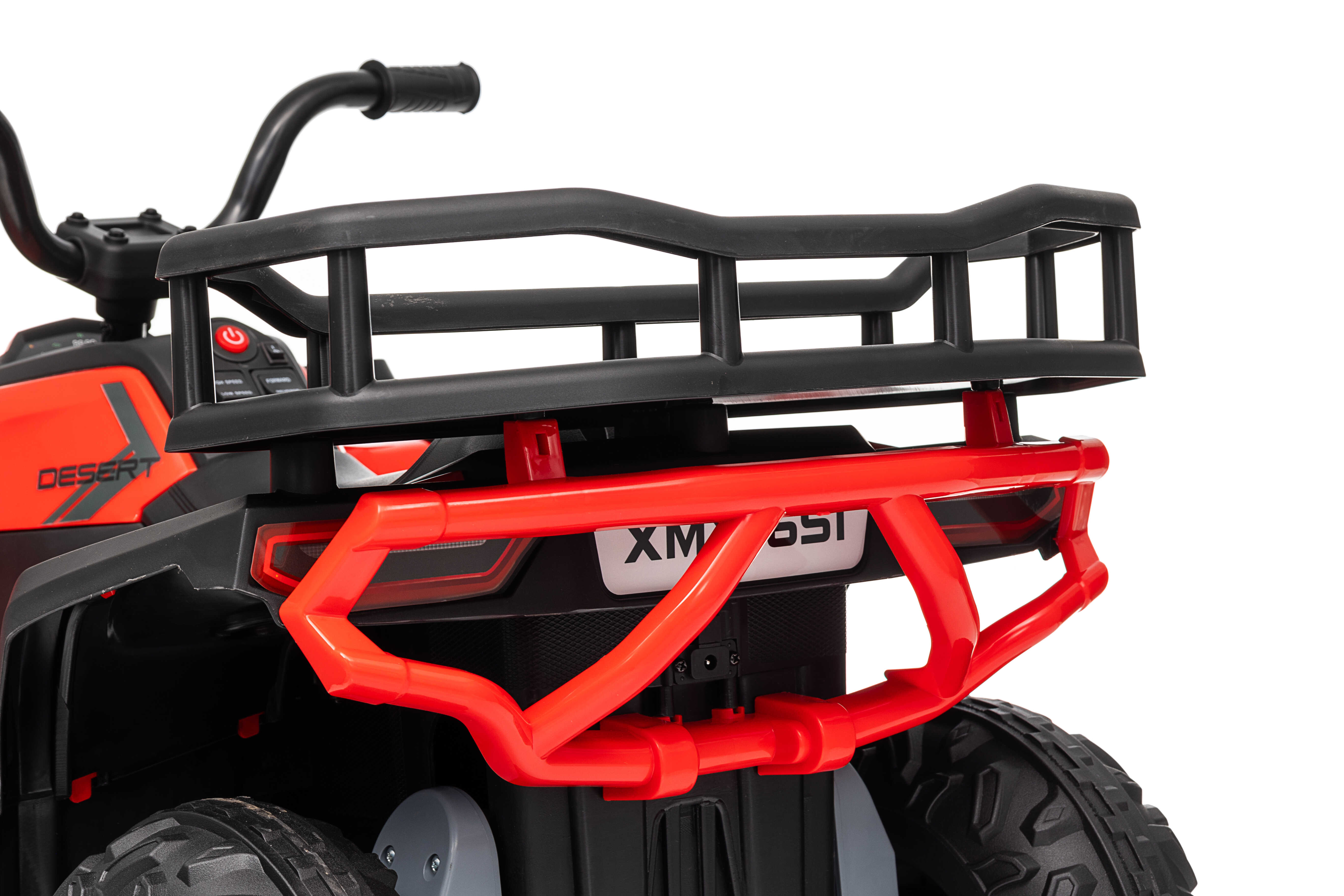 ATV electric pentru copii Mini Desert 12V 4x4 Rosu, telecomanda parentala, Bluetooth - Autokids.ro - imagine 6