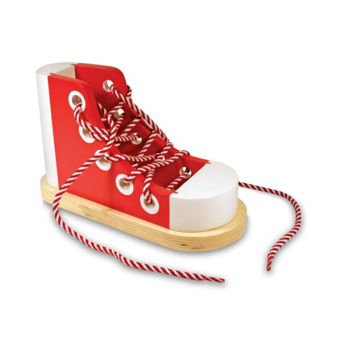 Melissa & Doug Pantof Cum sa legam sireturile